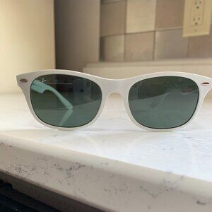 Ray Ban New Wayfarer white polymer frames
